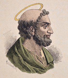 Ritratto di San Pietro, primo Papa e Vescovo di Roma da Italian School