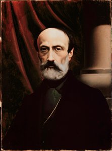 Ritratto del politico repubblicano italiano Giuseppe Mazzini da Italian School