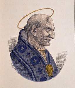 Ritratto di Papa Adeodato II (672-676) da Italian School