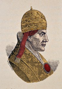 Ritratto di Papa Celestino III (1191-1198) da Italian School