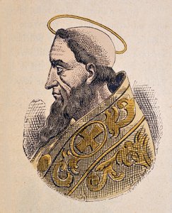 Ritratto di Papa Gelasio I (492-496) da Italian School