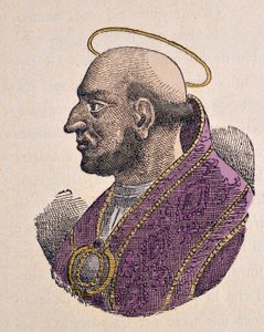Ritratto di Papa Martino I (649-655) da Italian School
