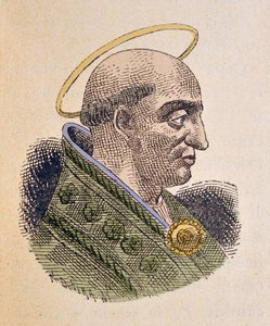 Ritratto di Papa Ponziano (230-235) da Italian School