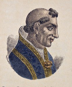 Ritratto di Papa Sergio III (904-911) da Italian School