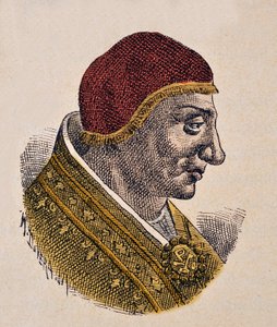 Ritratto di Papa Sergio II (844-847) da Italian School