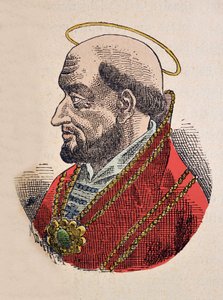 Ritratto di Papa Silverio (535-536) da Italian School