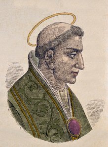 Ritratto di Papa Zaccaria (Zachary o Zacharias o Zaccaria) (741-752) da Italian School