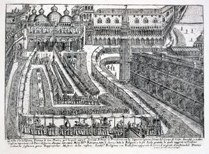 Processione per il Corpus Domini in Piazza San Marco, 1876 da Italian School