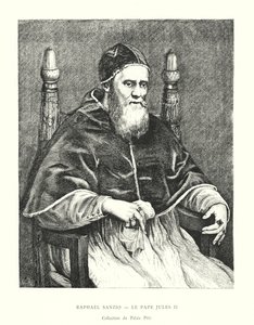 Raffaello Sanzio, Papa Giulio II, collezione del Palazzo Pitti da Italian School