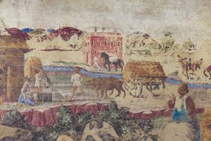 Vita fluviale e campestre, Scene di vita della corte di Borso d