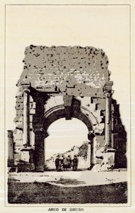 Roma: Arco di Druso da Italian School