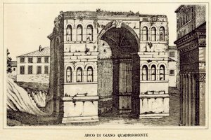 Roma: Arco di Giano Quadrifronte da Italian School