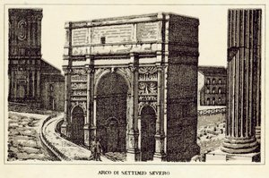 Roma: Arco di Settimio Severo da Italian School
