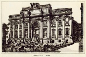 Roma: Fontana di Trevi da Italian School
