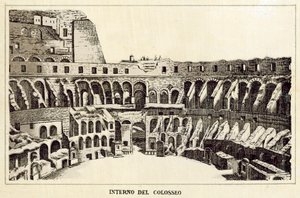 Roma: Interno del Colosseo da Italian School