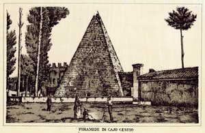 Roma: Piramide di Caio Cestio da Italian School