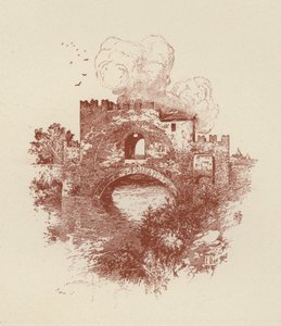 Roma, Ponte Nomentano (litografia) da Italian School