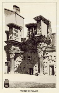 Roma: Tempio di Pallade (litografia) da Italian School