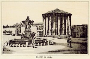 Roma: Tempio di Vesta da Italian School