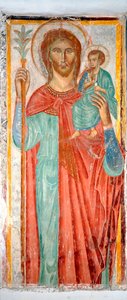 San Cristoforo. Affresco anonimo del XIV secolo Varazze, cappella del castello Invrea, Italia da Italian School