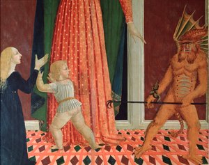 Santa Maria del Soccorso o Maria Ausiliatrice (dettaglio di un demone) Pittura della scuola fiorentina del XV secolo Firenze Chiesa di Santo Spirito da Italian School