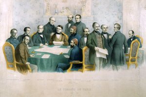 Il Congresso di Parigi, marzo 1856, illustrazione da La Storia d