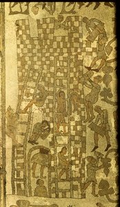 La costruzione della Torre di Babele, 1166 (mosaico)