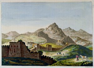 La Grande Muraglia Cinese, da Le Costume Ancien et Moderne di Jules Ferrario, inciso da Gaetano Zancon (1771-1816) c.1820 da Italian School