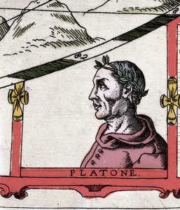 Il filosofo greco Platone (428-348 a.C.) (dettaglio) da Italian School