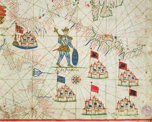 Il Regno di Francia, da un atlante nautico, 1646 da Italian School
