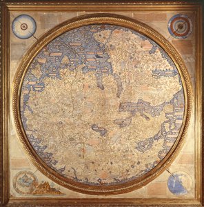La Mappa Mundi di Fra Mauro, un monaco camaldolese del monastero di San Michele a Murano da Italian School