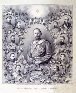 Lo Staff del Generale Garibaldi, illustrazione da La Storia d