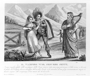 Il vampiro seduce Jenny, illustrazione da 