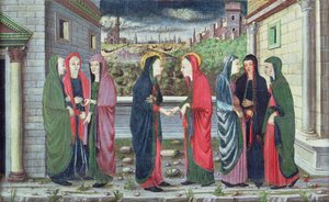 La Visitazione (comparto di una predella), Veneto, c.1480 da Italian School