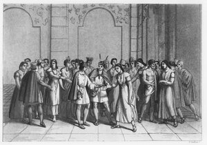 Il modo in cui gli Incas sposavano i Principi del Sangue, c.1820 da Italian School
