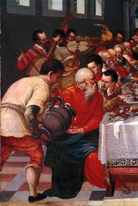 Le nozze di Cana (dettaglio). Dipinto anonimo della scuola veneziana. XVI secolo. Venezia, Museo Correr