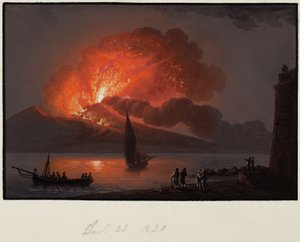 Vesuvio, 22 dicembre 1820 da Italian School