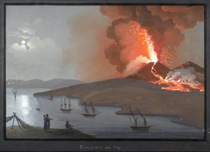 Vesuvio, eruzione del 1794 da Italian School