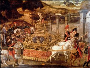 Vittoria di Lucio Emilio Paolo sul re Perseo di Macedonia (dettaglio del corteo e del carro trionfale)