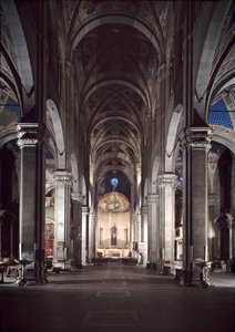 Veduta della cattedrale di Lucca da Italian School