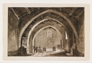 Veduta di un interno di chiesa, inizio XIX secolo