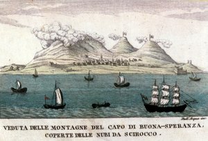 Vedute delle montagne del Capo di Buona Speranza