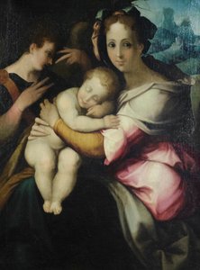 Vergine con Bambino, artista sconosciuto della Toscana, metà del XVI secolo da Italian School