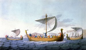 Guglielmo il Conquistatore e la sua flotta, in viaggio verso l