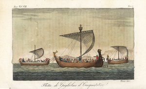 La flotta di navi da guerra di Guglielmo il Conquistatore