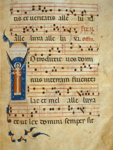 fol 4v. Graduale, c.1260 da Italian School