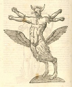 illustrazione di Monstrum tetrachiron alatum capite humano aurito dalla Storia dei Mostri di Aldrovandi, 1642 da Italian School