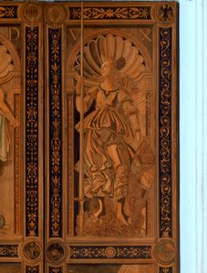 (dettaglio) di una delle porte della Sala degli Angeli, Palazzo Ducale, Urbino da Italian School Italian School