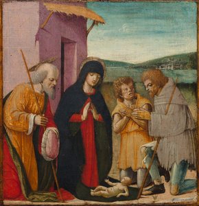 Adorazione dei pastori da Italy, 15th century