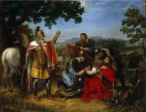 Granduca Dmitry Donskoy sul campo di Kulikovo da Ivan Afanasievich Ugryumov